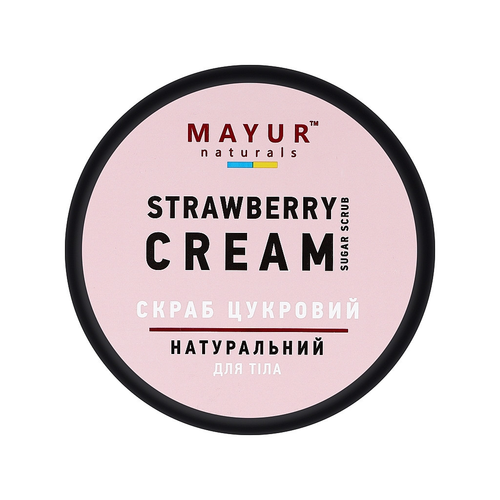 Скраб для тіла Mayur Цукровий Полуниця з вершками 250 мл (4820230953817)