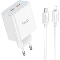 Зарядний пристрій HOCO C108A charger set (C to iP) White (6931474784445)