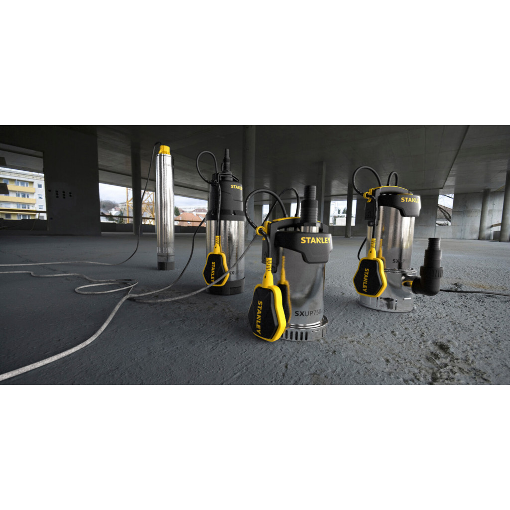 Дренажний насос Stanley 0.75 кВт, для чистої води, 11000 л/год, н (SXUP750XCE)