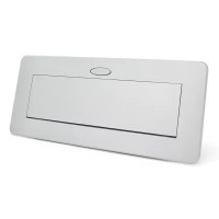 Розетка Voltronic J29L, дві розетки + 2*USB, напольна, висувна (21889)