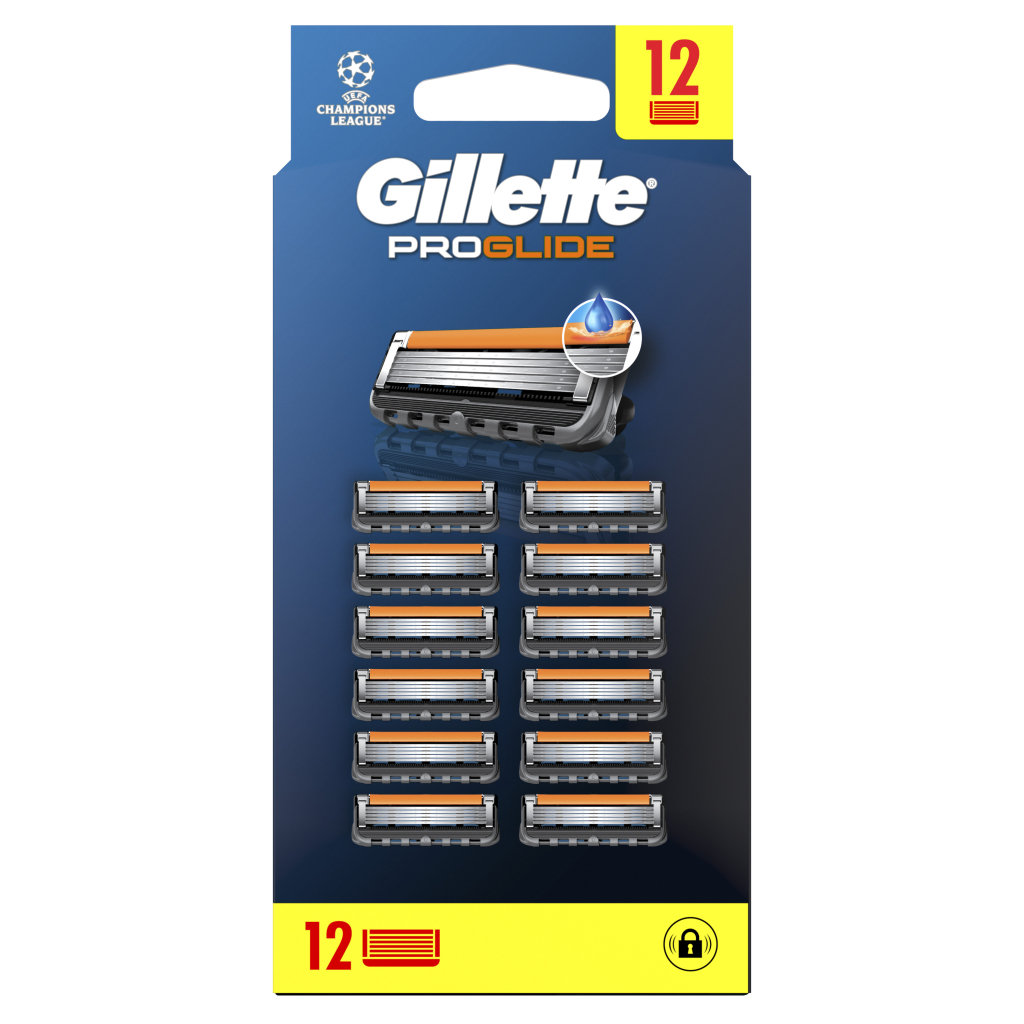 Змінні касети Gillette Fusion ProGlide 12 шт. (7702018440894/8006530028882)