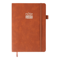 Notebook Buromax RESPECT A5 96 sheets lined, brown (BM.295208-25)