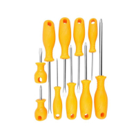 Tolsen screwdriver set 10 pcs plastic handle (20740)