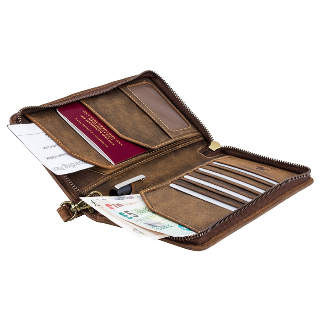 Портмоне Visconti Дорожнє 728 Wing Oil Tan (728 OIL TAN)
