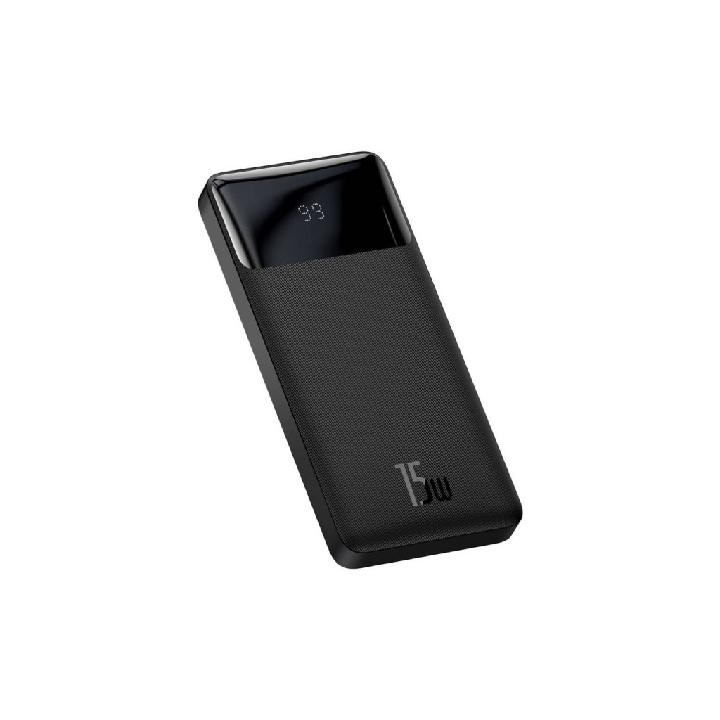 Повербанк Baseus Bipow 10000mAh, 15W, MicroUSB, 2*USB, Type-C, black (PPBD050001)