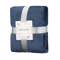 ARDESTO Flannel plaid 200x220cm, 100% polyester, dark blue (ART0220SB)