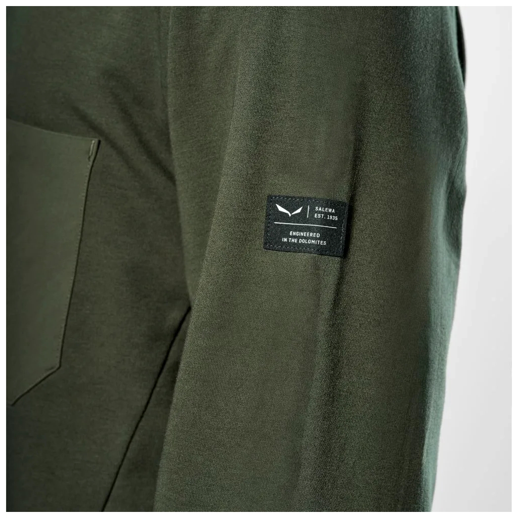 Світшот Salewa Fanes Dry Pullover Mns 28830 5280 - 48/M - темно-оливковий (013.012.1131)