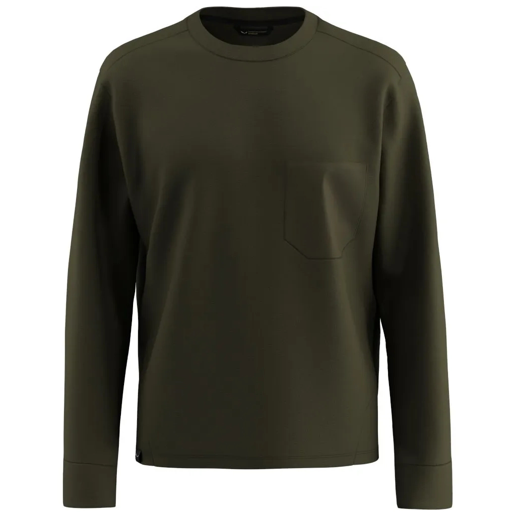 Світшот Salewa Fanes Dry Pullover Mns 28830 5280 - 48/M - темно-оливковий (013.012.1131)