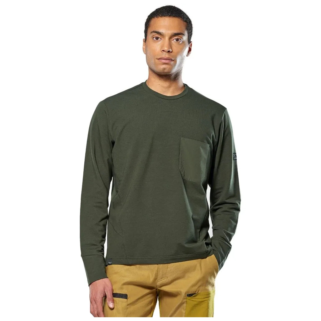 Світшот Salewa Fanes Dry Pullover Mns 28830 5280 - 48/M - темно-оливковий (013.012.1131)