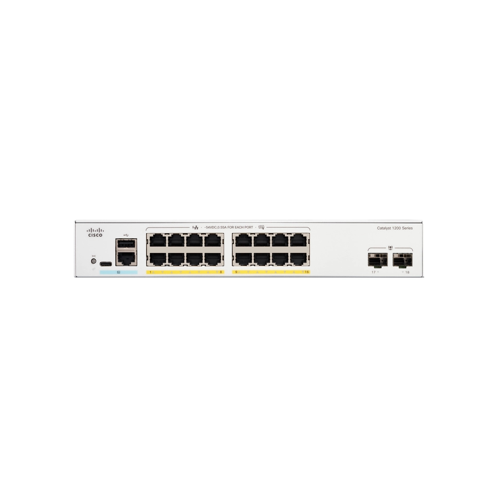 Комутатор мережевий Cisco C1200-16P-2G Комутатор мережевий Cisco C1200-16P-2G
