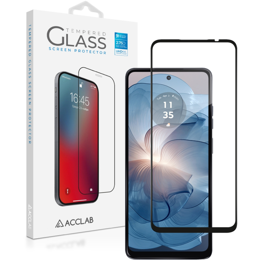 Скло захисне ACCLAB Full Glue MOTO G24 Power Black (1283126591778)
