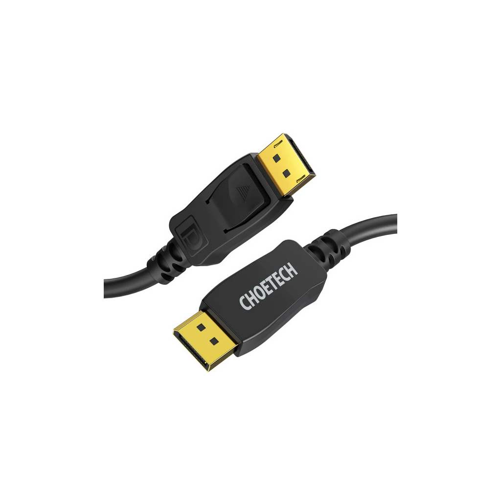 Кабель мультимедійний DisplayPort M to DisplayPort M 2.0m V1.4 8K60Hz Choetech (XDD01-V1-BK)