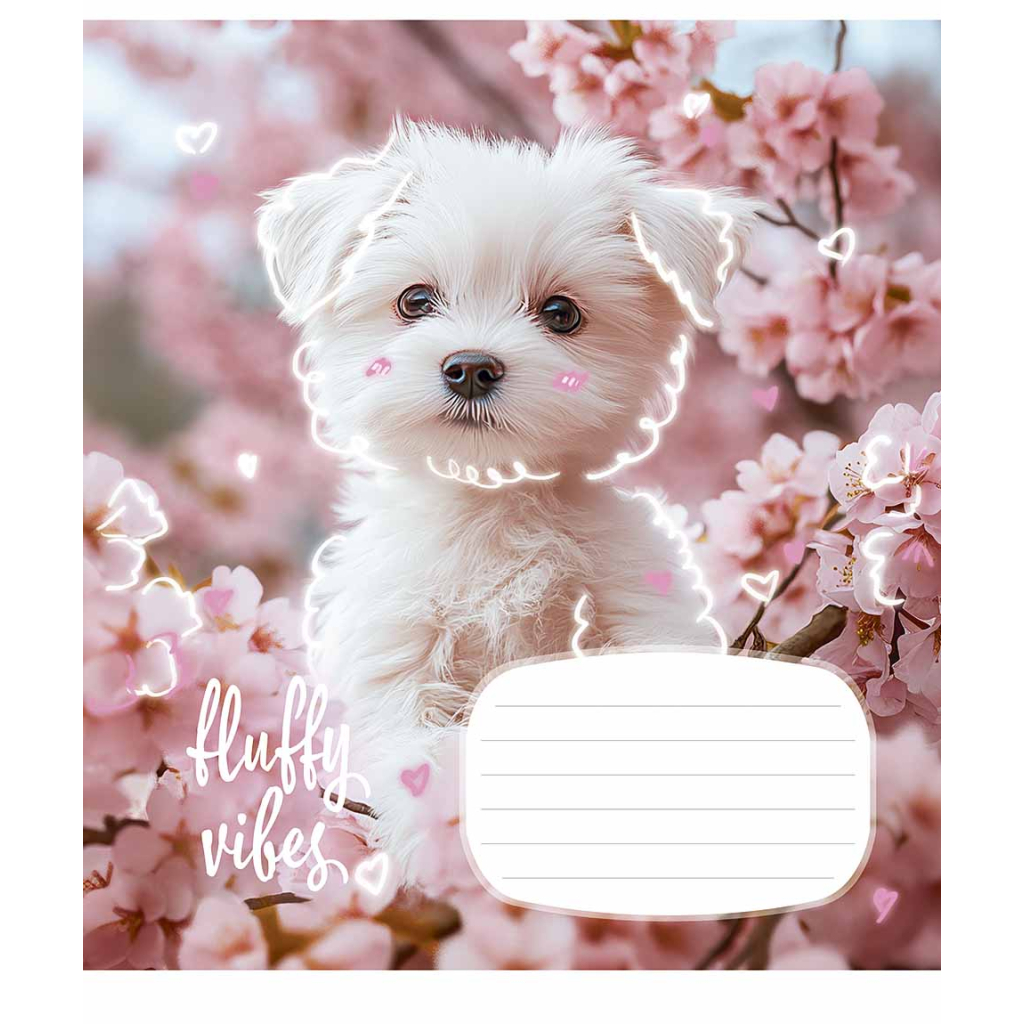 Зошит Школярик Fluffy 18 аркушів клітинка (018-3546K)