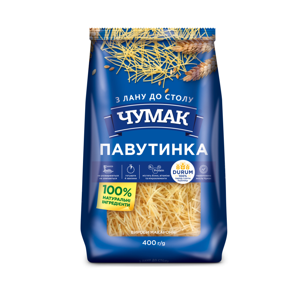 Макарони Чумак Павутинка 400 г (4820156766478)