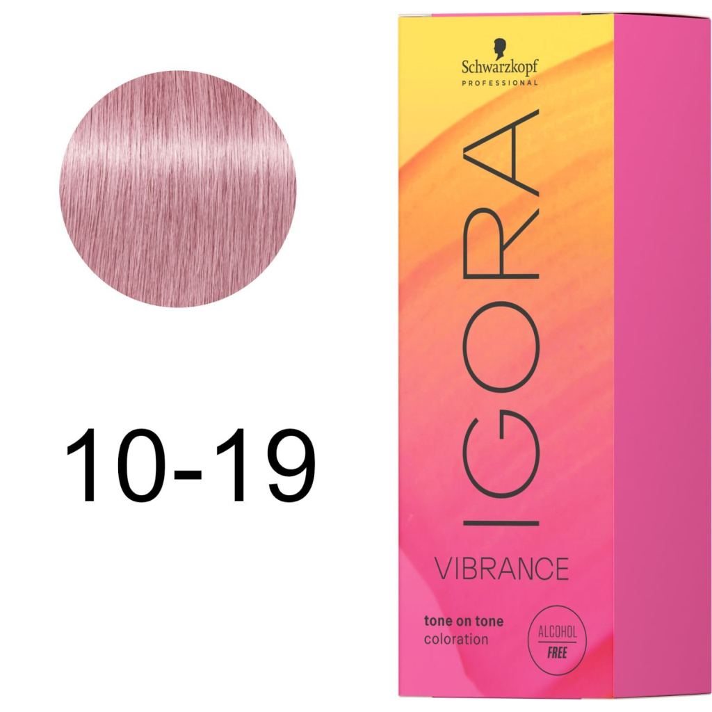 Фарба для волосся Schwarzkopf Professional Igora Vibrance 10-19 - М'який тонер Попелясто-фіолетовий (7702045430981)