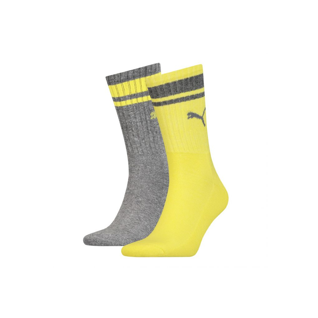 Шкарпетки Puma Crew Heritage Stripe Unisex 261058001-003 сірий/жовтий 39-42 (8718824801087) Шкарпетки Puma Crew Heritage Stripe Unisex 261058001-003 сірий/жовтий 39-42 (8718824801087)