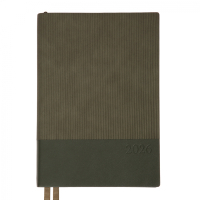 Тижневик Leo planner А5 датований 2026 "Velvet", м‘який, темно-зелений, 368 сторінок (252637)