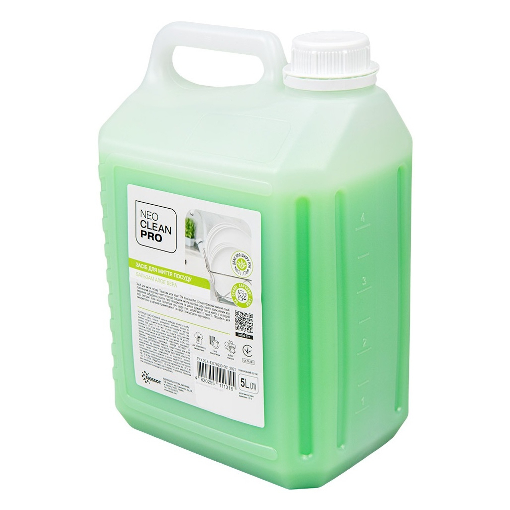Засіб для ручного миття посуду Biossot NeoCleanPro Бальзам Алое вера 5 л (4820255111315)