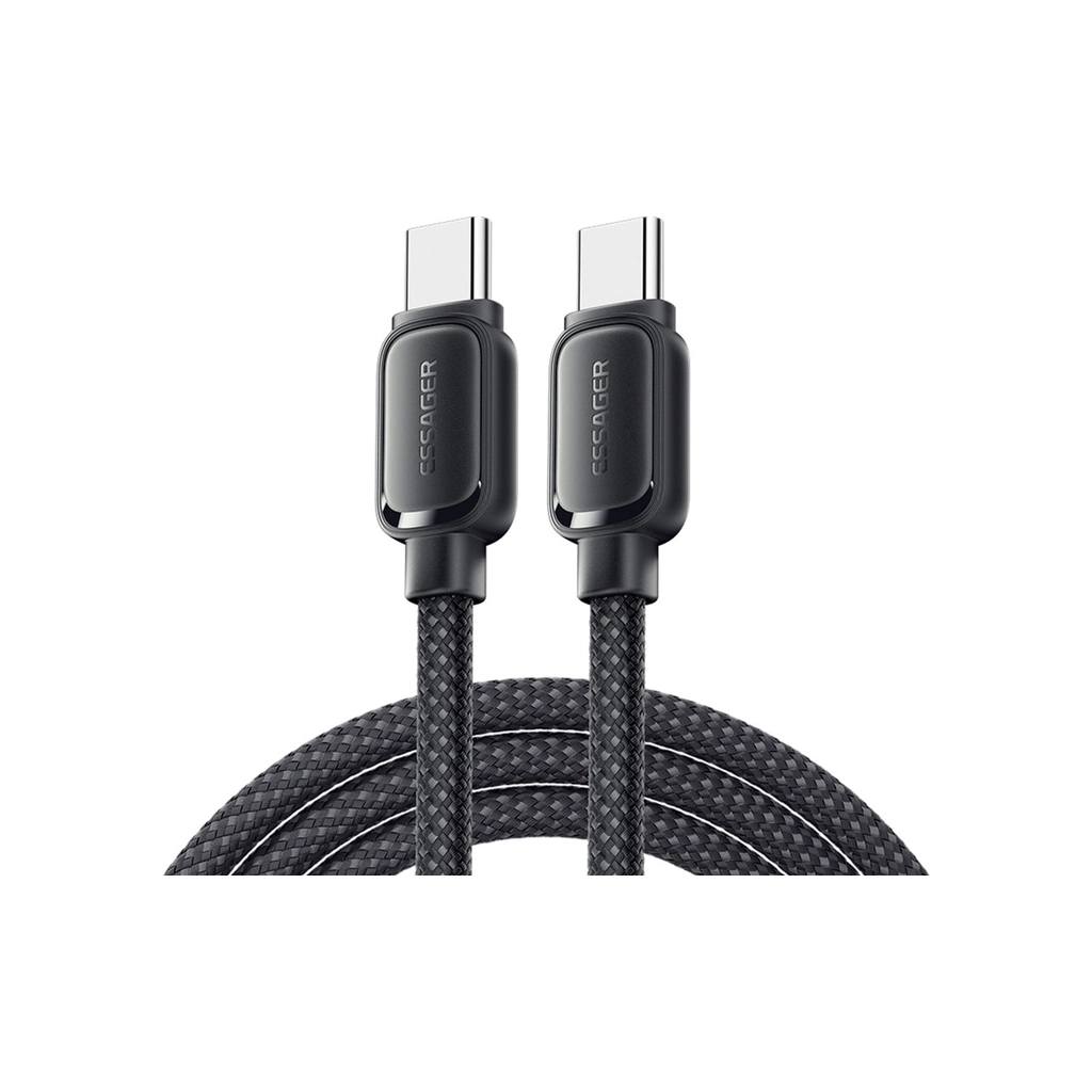 Дата кабель USB-C to USB-C 1.0m 100W black Essager (EXCTT1-TD01-P)