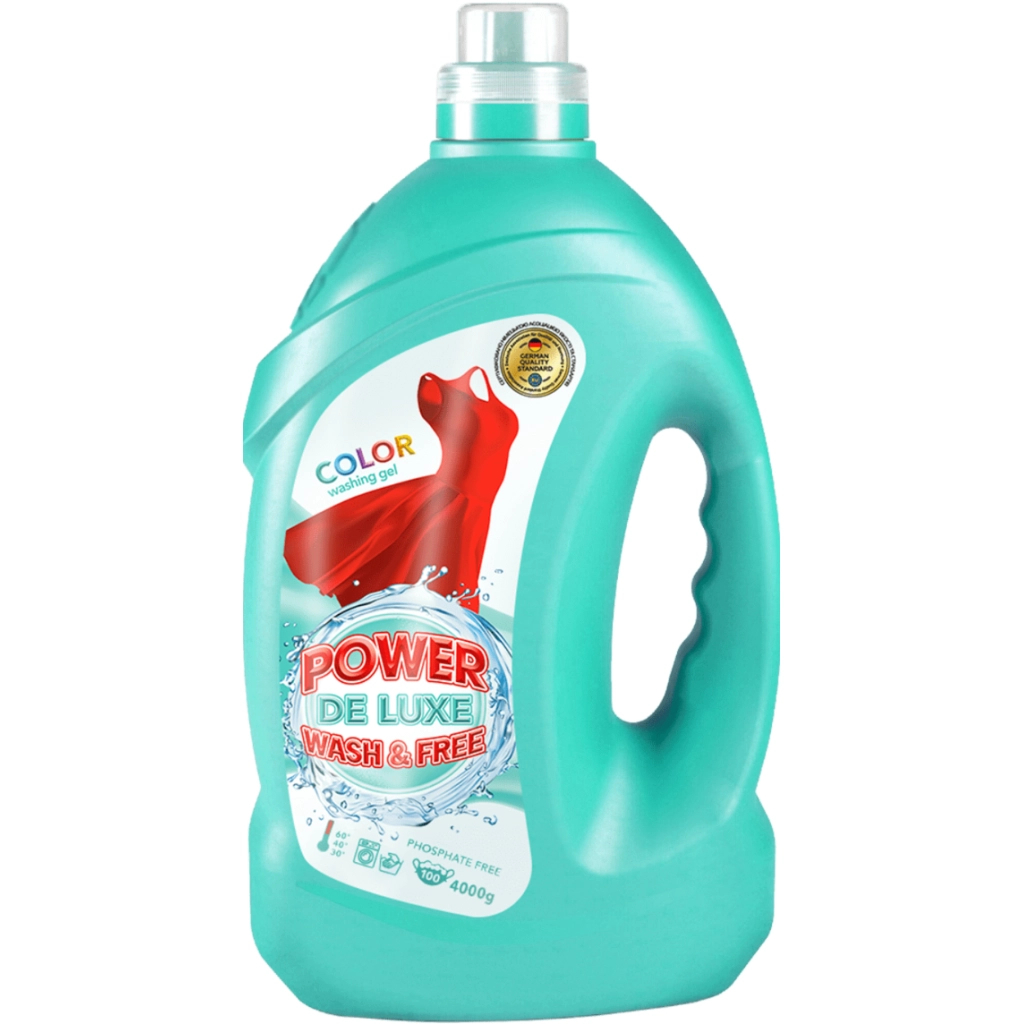 Гель для прання Power De Luxe Для кольорових речей 4 кг (4823128001966)