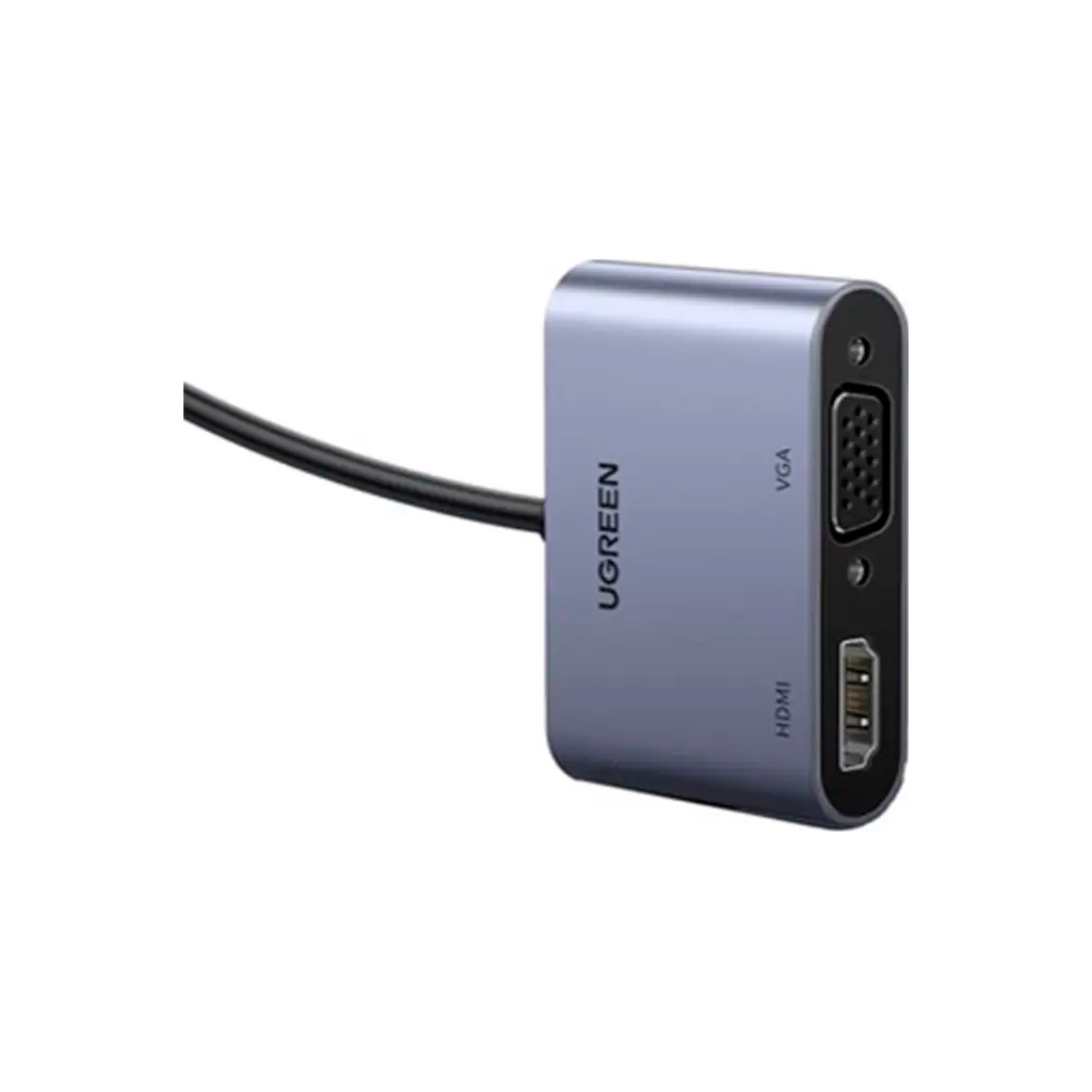 Перехідник USB 3.0 to HDMI + VGA CM449 gray UGREEN (20518) Перехідник USB 3.0 to HDMI + VGA CM449 gray UGREEN (20518)