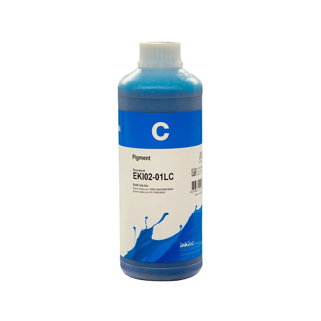 Чорнило InkTec Epson LFP Pigment Cyan 1L (EKI02-01LC) Чорнило InkTec Epson LFP Pigment Cyan 1L (EKI02-01LC)