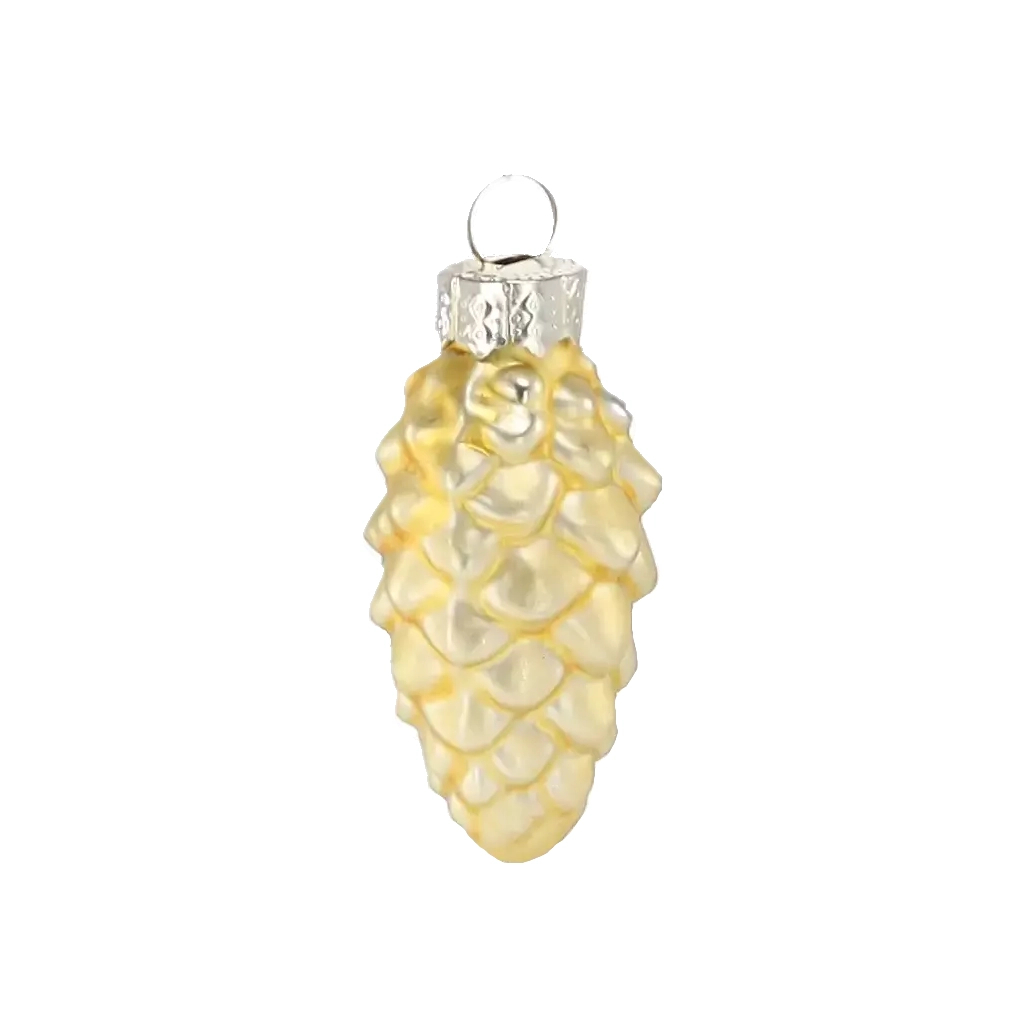 Ялинкова іграшка Chomik скляні прикраси Шишки 16 шт, 3х6 см, золотисті (5900779882119_1) Ялинкова іграшка Chomik скляні прикраси Шишки 16 шт, 3х6 см, золотисті (5900779882119_1)
