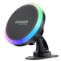 Універсальний автотримач Essager Neon magnetic wireless charger car bracket beak hook+paste (EZJCX-NH01-Z)