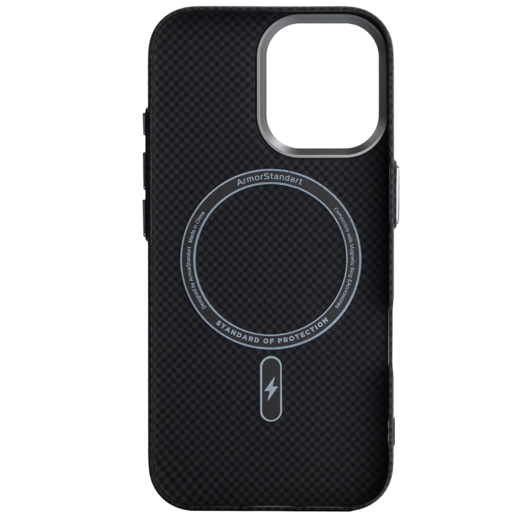 Чохол до мобільного телефона Armorstandart LikeCarbon2 MagCase Apple iPhone 17 Kevlar Black (ARM88379) Чохол до мобільного телефона Armorstandart LikeCarbon2 MagCase Apple iPhone 17 Kevlar Black (ARM88379)