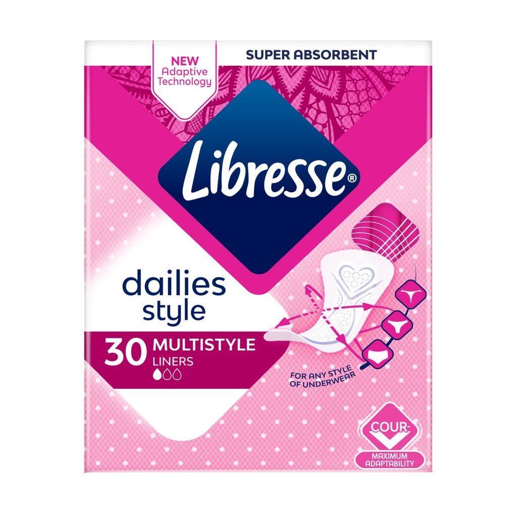 Щоденні прокладки Libresse Dailies Style Multistyle 30 шт. (7322540678642)
