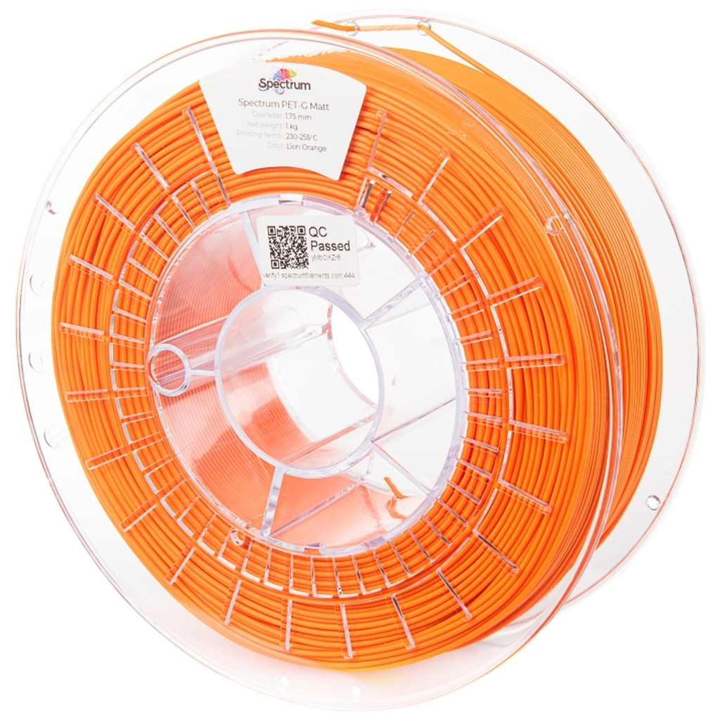 Пластик для 3D-принтера Spectrum PET-G MATT 1.75mm 1kg LION ORANGE (80547)