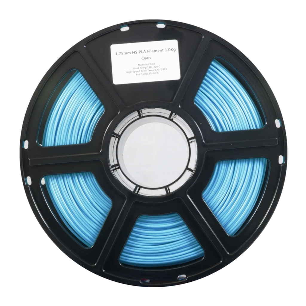Пластик для 3D-принтера Flashforge PLA High speed 1,75mm 1kg CYAN (90009994001)