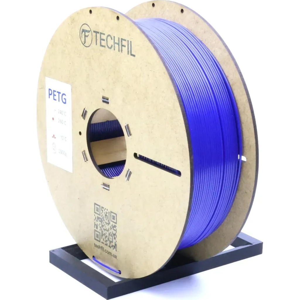 Пластик для 3D-принтера Techfil PETG 074 1.75 мм 1кг blue (PETG074-1000-BLUE)