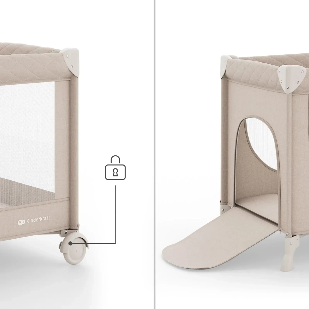 Дитячий манеж Kinderkraft Leody Up Beige (5902533930142) Дитячий манеж Kinderkraft Leody Up Beige (5902533930142)