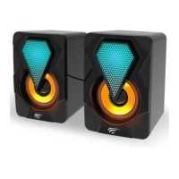 Speaker system Havit HV-SK210 mini PRO RGB USB Black (6939119040260)