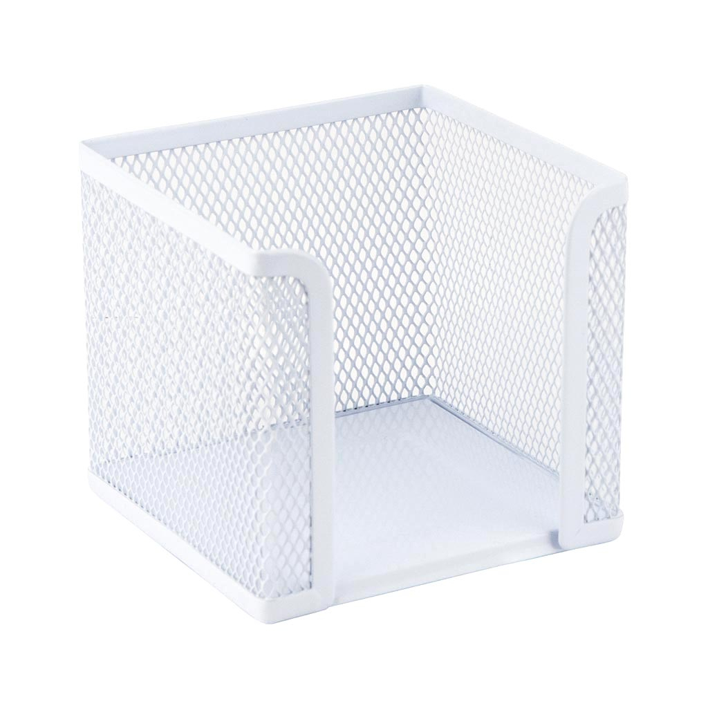 Підставка-куб для листів і паперів Axent 100x100x100mm, mesh, white (2112-21-A)