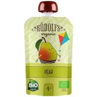 Rudolfs organic pear puree for children 4+, 90 g (4751017943090)