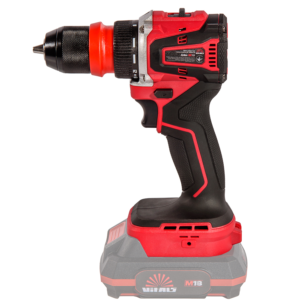 Шуруповерт Vitals Master, AU 1835aq BL, 18V, 35Нм, 500·1500об/хв, кейс, 0.81кг, (без АКБ та ЗП) (235976)