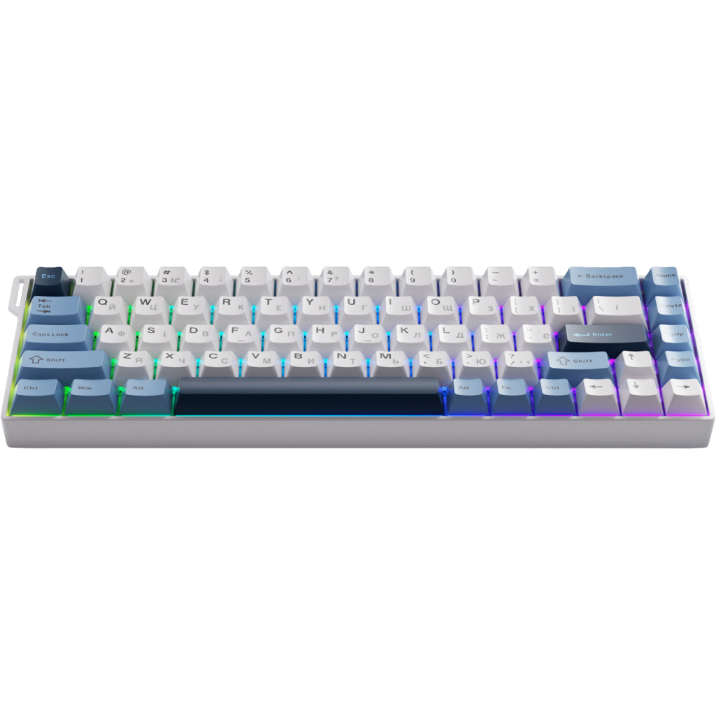 Клавіатура Ajazz AK680 V2 Ice Island Magnetic Switch USB UA Gray/Black (AK680-V2-I-GB) Клавіатура Ajazz AK680 V2 Ice Island Magnetic Switch USB UA Gray/Black (AK680-V2-I-GB)