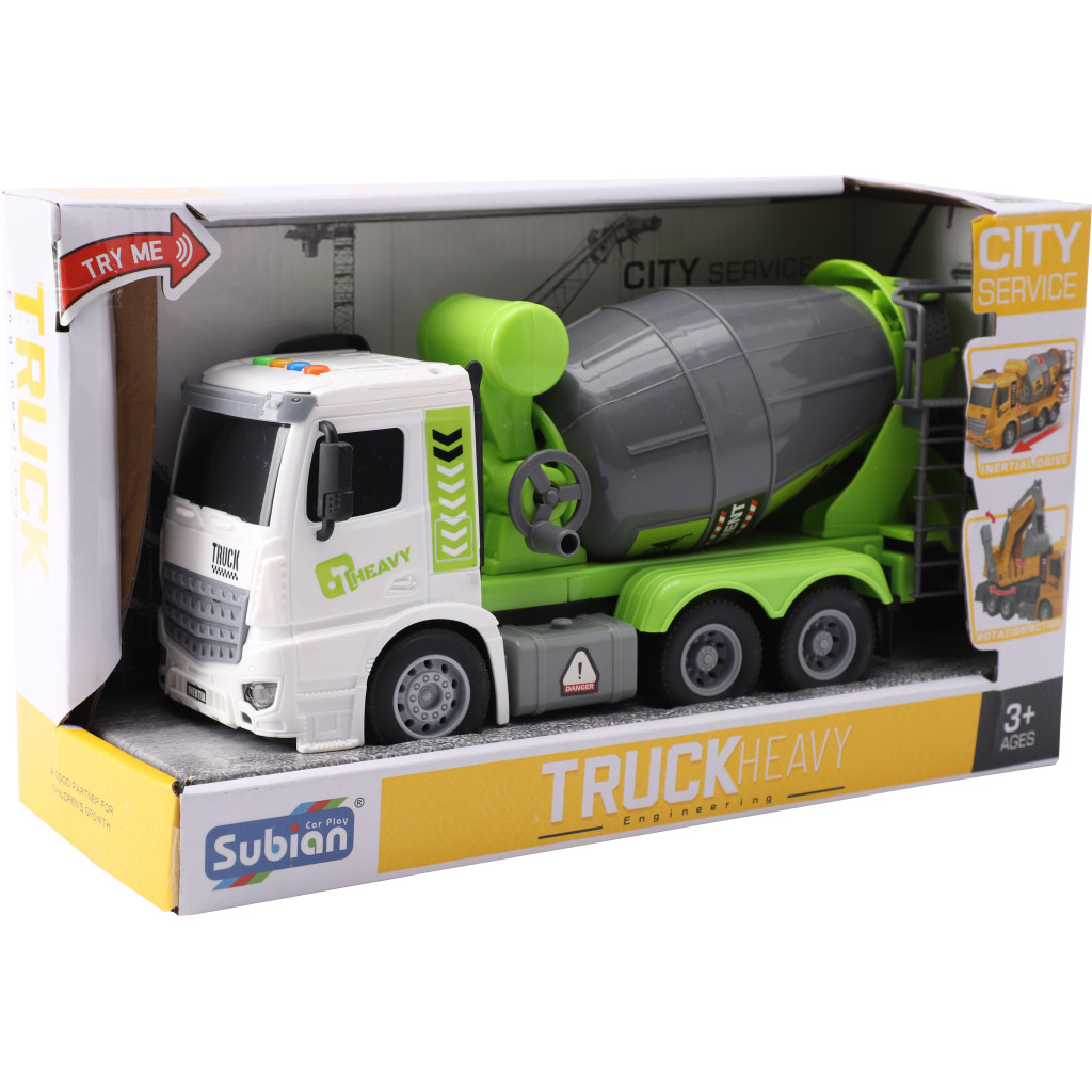 Машинка для дітей Iggy Ziggy Бетонозмішувач Subian Truck Heavy Engineering 114 (3858894675975) Машинка для дітей Iggy Ziggy Бетонозмішувач Subian Truck Heavy Engineering 114 (3858894675975)