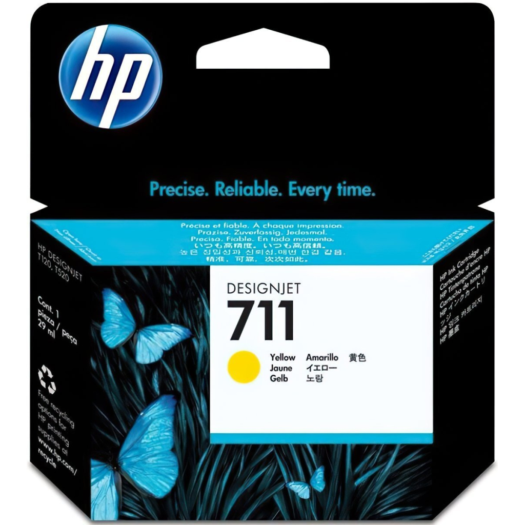 Картридж HP DJ No.711 DesignJet 120/520 Yellow (CZ132A)