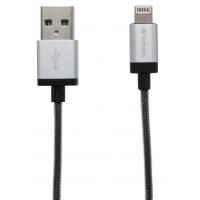 Дата кабель USB 2.0 AM to Lightning 0.3m silver Verbatim (48854)