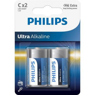 Battery PHILIPS C LR14 Ultra Alkaline * 2 (LR14E2B/10)