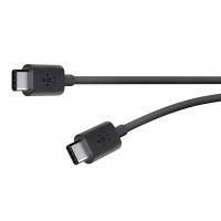 Дата кабель USB-C to USB-C 1.8m USB 3.1 Mixit 3A black Belkin (F2CU043BT06-BLK)