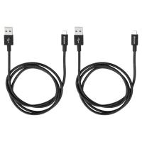 Дата кабель USB 2.0 AM to Micro 5P 1.0m + 1.0m black Verbatim (48874)