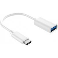 Дата кабель OTG USB 2.0 AF to USB-C 0.1m white XoKo (XK-AC230-WH)