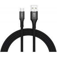 Дата кабель USB 2.0 AM to Type-C 2.0m Jagger Black T-Phox (T-C814(2) black)