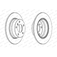 Brake disc FERODO DDF1303C