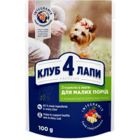 Вологий корм для собак Club 4 Paws з куркою в желе 100 г (4820083908880)
