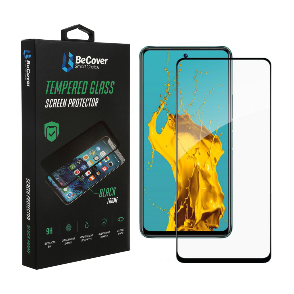 Скло захисне BeCover Infinix Hot 12 Play (X6816D) Black (707601) Скло захисне BeCover Infinix Hot 12 Play (X6816D) Black (707601)